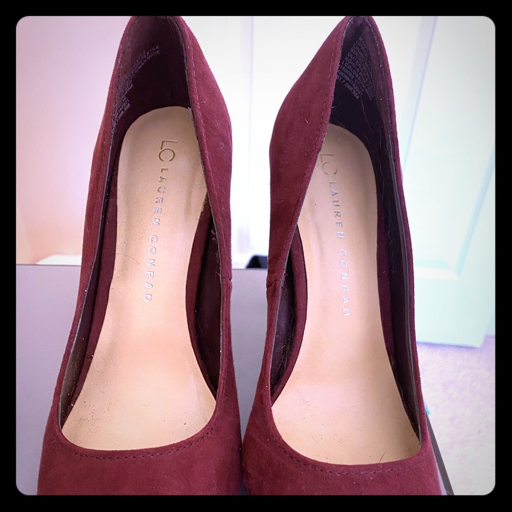 Maroon LC Lauren Conrad heels